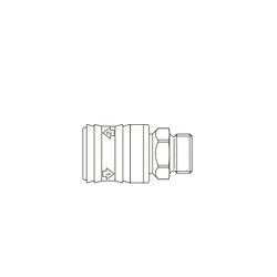 ENCHUFE MACHO 3/8 SEGURIDAD 26KEAW17MPN