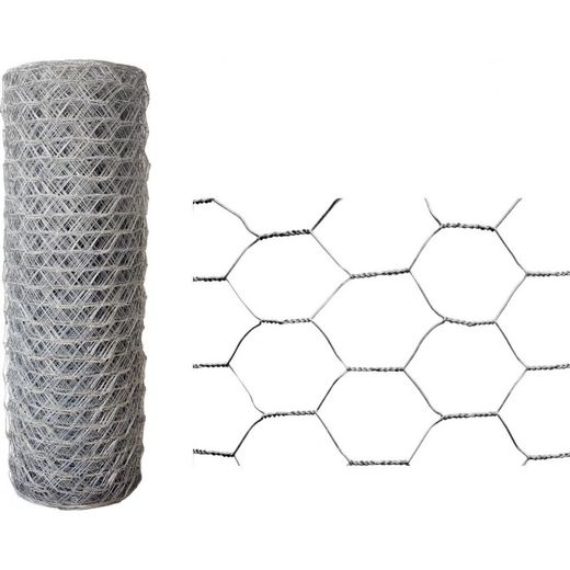 ENREJADO GALVANIZADO TRIPLE TORSION 19MM 1M (50MTS)