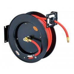 ENROLLADOR AUTOMATICO METALICO DE MANGUERA AIRE/AGUA. MANGUERA 15MT. 40BAR.3/8"
