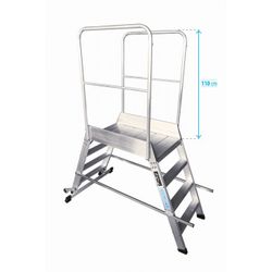 EP-2. ESCALERA PLATAFORMA MOVIL 2 ACCESOS 6 ESCALONES 60X90