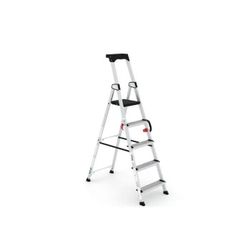 ESCALERA DE TIJERA PROFESIONAL CON PLATAFORMA DELUXE 6 PELDAÑOS
