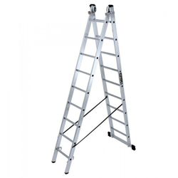 ESCALERA DOBLE CON BASE 6X2 PELDAÑOS