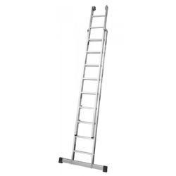 ESCALERA DOBLE EXTENSION MANUAL CON BASE 6X2 PELDAÑOS