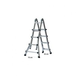 ESCALERA  TELESCÓPICA ALUMINIO ECO 4X4 PELDAÑOS