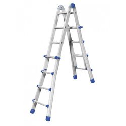 ESCALERA TELESCOPICA TRANSFORMABLE EQU44 - 8+8 PELDAÑOS