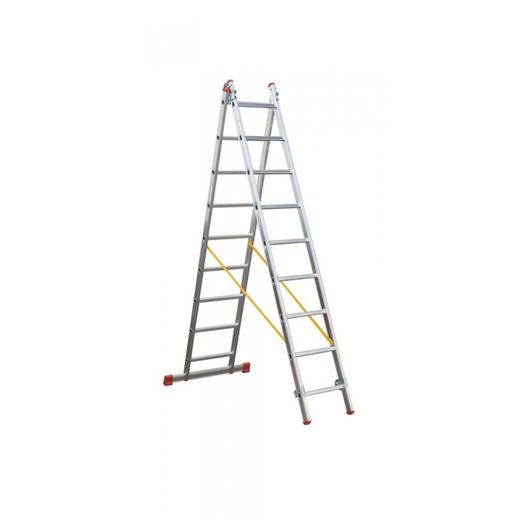 ESCALERA TRANSFORMABLE 2 TRAMOS 9 PELDAÑOS