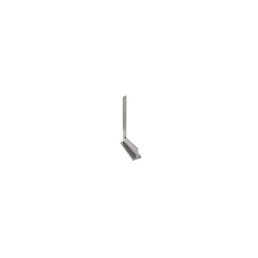 ESCUADRA DE ACERO DE SECCION REDUCIDA, ZINCADA CON SOMBRERO 400X230MM