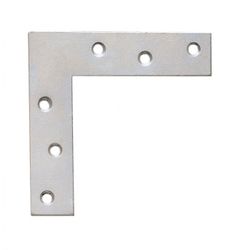 ESCUADRA PLANA CINCADA 40X40 MM.