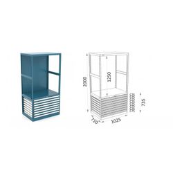 ESTANTERIA ALTURA CAJOES 600