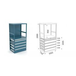 ESTANTERIA ALTURA CAJONES 900 119 E 2 2 11