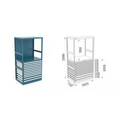 ESTANTERIA ALTURA CAJONES 900 119 E 2 2 18