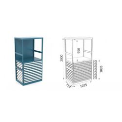 ESTANTERIA ALTURA CAJONES 900 119 E 2 2 19