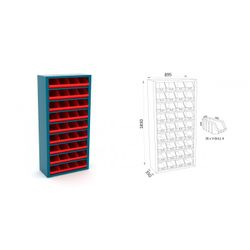 ESTANTERIA METALICA 8 ESTANTES CON 36 V-BULL 4