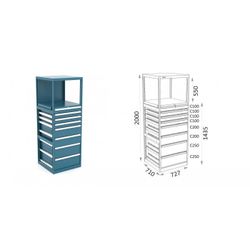 ESTANTERIA MODULAR CON CAJONES 115 E 1 4 13