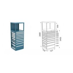 ESTANTERIA MODULAR CON CAJONES 115 E 1 4 16