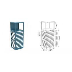 ESTANTERIA MODULAR CON CAJONES 115 E 1 4 19