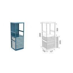ESTANTERIA MODULAR CON CAJONES 115 E 2 2 17