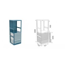 ESTANTERIA MODULAR CON CAJONES 115 E 2 2 18