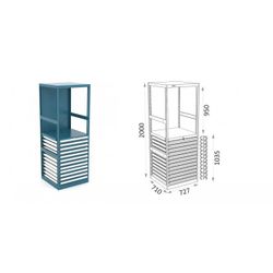 ESTANTERIA MODULAR CON CAJONES 115 E 2 2 19
