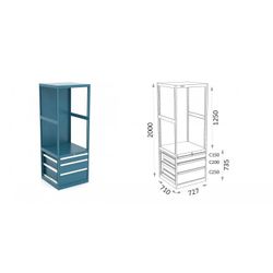 ESTANTERIA MODULAR CON CAJONES 115 E 3 1 11