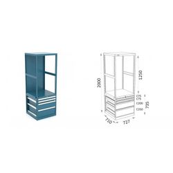 ESTANTERIA MODULAR CON CAJONES 115 E 3 1 14