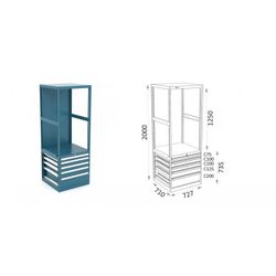 ESTANTERIA MODULAR CON CAJONES 115 E 3 1 17