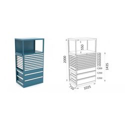 ESTANTERIA MODULAR CON CAJONES 119 E 1 4 17