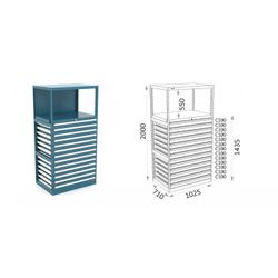 ESTANTERIA MODULAR CON CAJONES 119 E 1 4 19