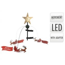 ESTRELLA ARBOL CON PAPA NOEL EN MOVIMIENTO