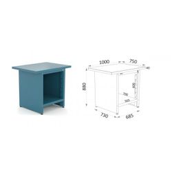 ESTRUCTURA BANCO MODULAR METALICO DE 1000 -MONTADA