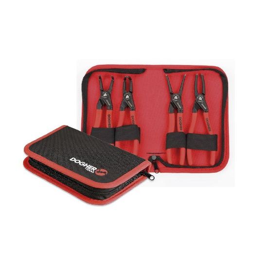 ESTUCHE 4PCS ALICATES SEEGER PRO 180MM