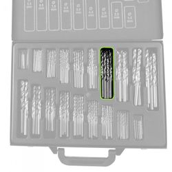 ESTUCHE DE BROCAS HELICOIDALES 1-10MM HSS 4341