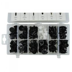 ESTUCHE DE CLIPS PLASTICOS FORD 169 PCS