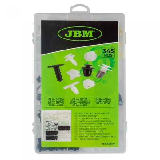 ESTUCHE DE CLIPS PLASTICOS PEUGEOT/CITROEN 345 PCS