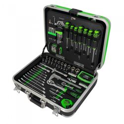 ESTUCHE DE HERRAMIENTAS DE 135 PCS / CON VASOS HEXAGONALES