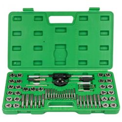 ESTUCHE METRICO 60 PIEZAS MACHOS Y TERRAJAS COMB. METRICO Y PULGADA