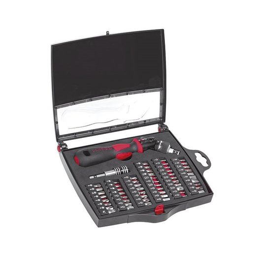 ESTUCHE PUNTAS CON DESTORNILLADOR FLEXIBLE 58PCS