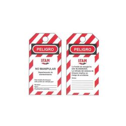ETIQUETA SEÑALIZACION ROJO 8611SR