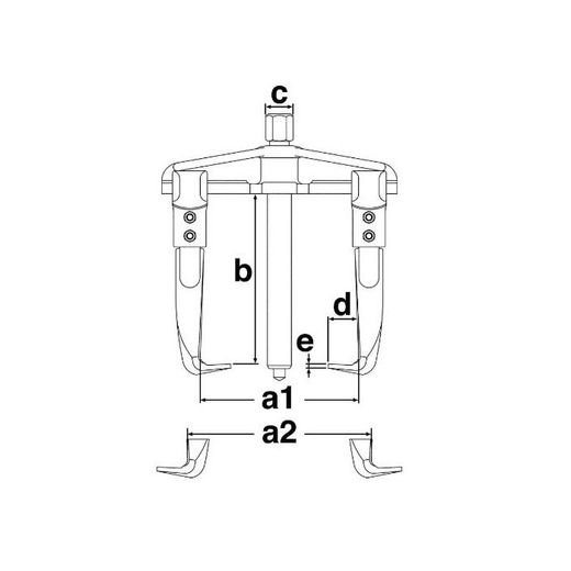 EXTRACTOR 2 GARRAS 90-140MM SP1410