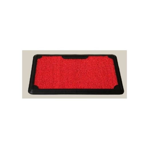 FELPUDO PRO-SAFE VINILO ROJO + BANDEJA 45 X 70
