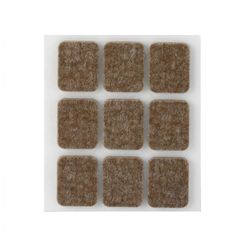FIELTRO LANA ADHESIVO 29X23 MARRON BL 9 PIEZA