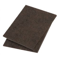 FIELTRO MARRON. 2 PLACAS 100X100 MM.