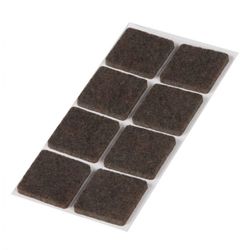 FIELTRO MARRON. .8 UDS. 25X25 MM.