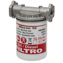 FILTRO HIDROSORBENTE ACEITE, GASOLEO Y BIODIESEL 100 L/M ROSCA H 1”