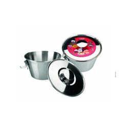 FLANERO CON TAPA Y CIERRE INOX 16 CMS.