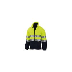 FORRO POLAR A/V AMARILLO Y AZUL T-M