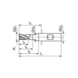 FRESA FRONTAL SCR.H-SA.3,0.35º.Z4.HB.K TI1200