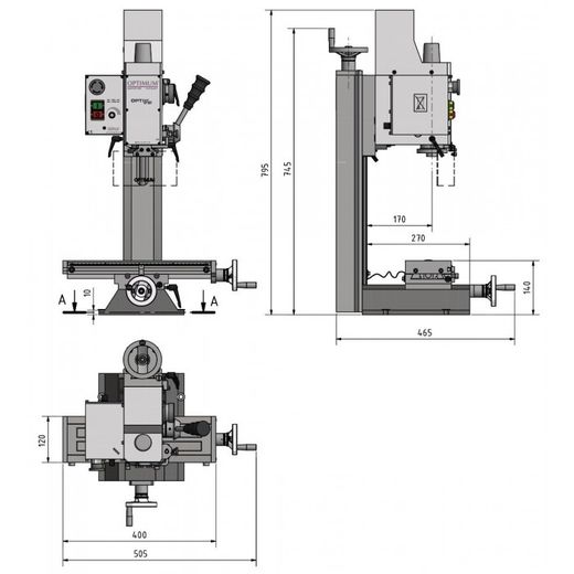 FRESADORA BF16 VARIO 230V.