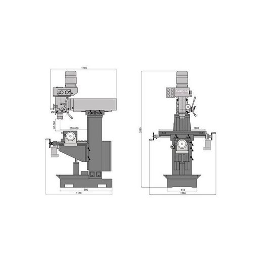 FRESADORA OPTIMUM MT 50 E 400 V.