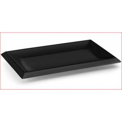 FUENTE MELAMINA CLASICA NEGRO 30X22X2CM